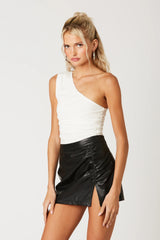 One-Shoulder Knit Top