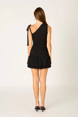 One-Shoulder Mesh Top