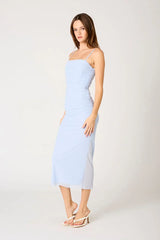 Corset Mesh Midi Dress