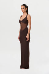 Hourglass Mesh Contrast Dress