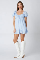 Puff Sleeve Babydoll Romper
