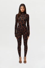 Naked Print Stirrup Jumpsuit