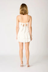 Embroidered Eyelet Mini Dress