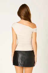 One-Shoulder Jersey Top