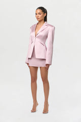 Satin Suiting Corset Blazer