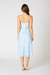 Vintage Satin Midi Dress