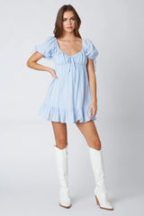 Puff Sleeve Babydoll Romper