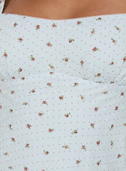 Fenrir Ruched Mini Dress Multi Floral
