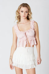 Ruffled Peplum Top