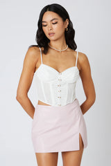 Mini Rosette Mesh Corset