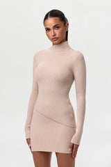 Ribbed-Knit Mini Skirt