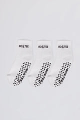 Pilates 3-Pack Socks Bundle in White