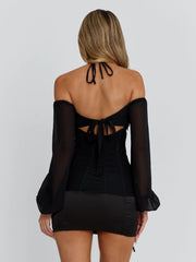 Vyorix DORELLE MINI DRESS BLACK