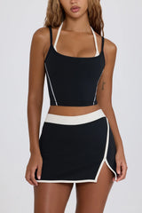 Soft Active Mini Skort in Black
