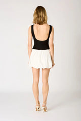 Poplin Bubble Mini Dress