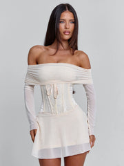 Vyorix ORLA MINI DRESS BEIGE