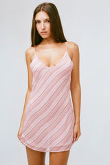 THE JORDAN DRESS IN PINK STRIPE