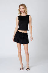 Mini Linen Skirt