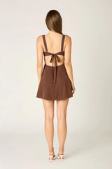 Dotted A-line Mini Dress