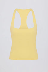 Soft Active Racerback Tank Top in Lemon