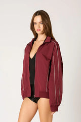 Nylon Bomber Jacket