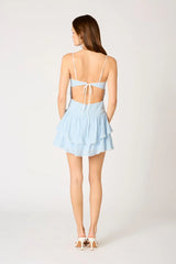 Double Layered Dropwaist Mini Dress