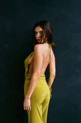 THE ELSA TOP IN GREEN