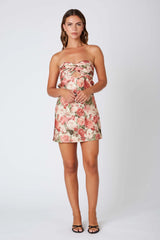 Floral Sweetheart Mini Dress