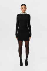 Butter Rhinestone Contour Mini Dress