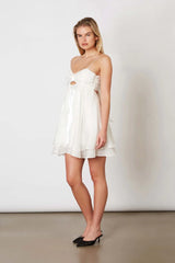 Organza Mini Babydoll Dress