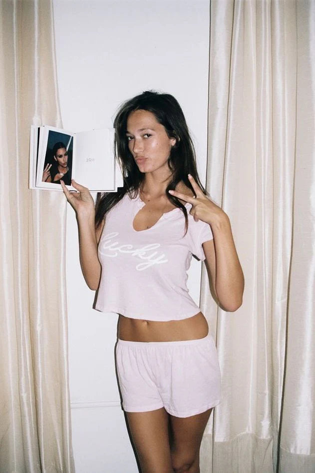 THE LUCKY TOP IN PINK
