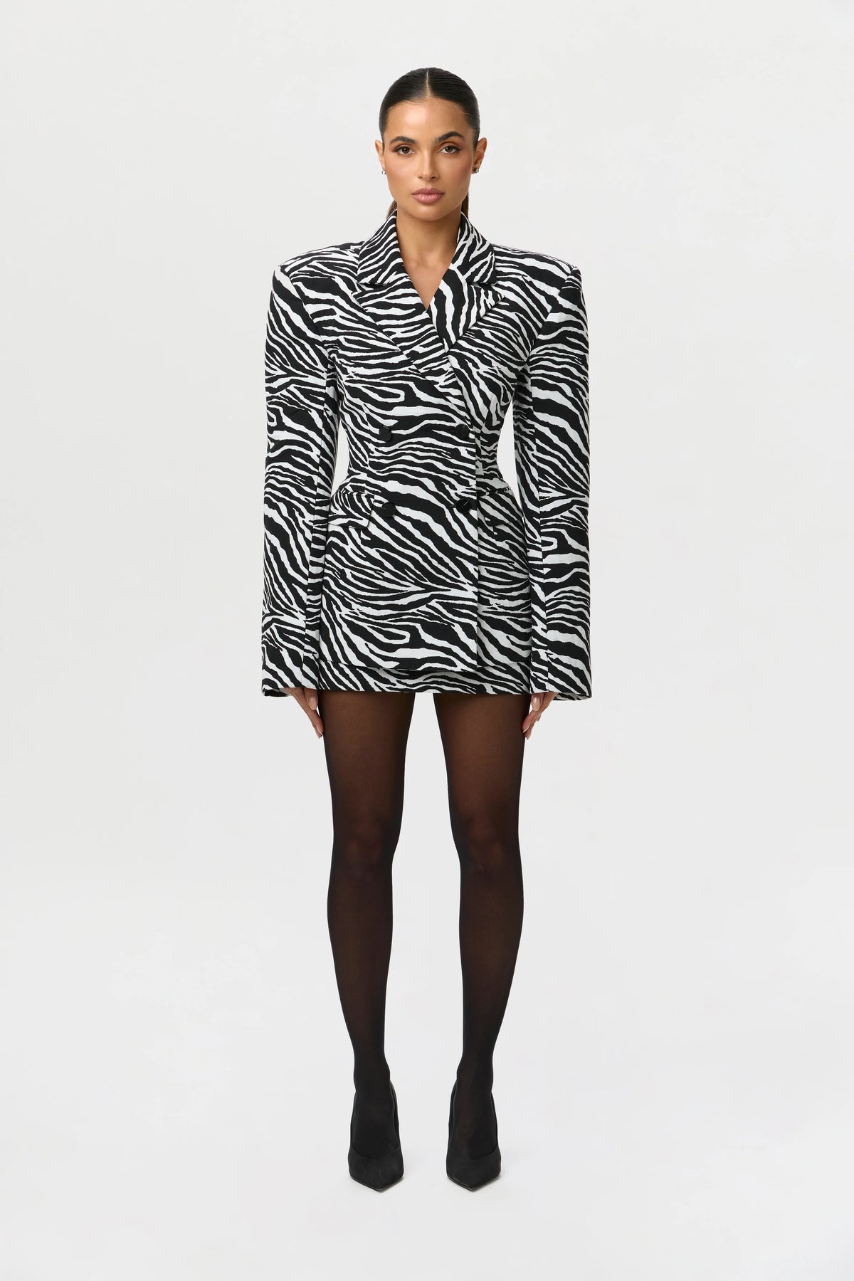 Suiting Zebra Jacquard Blazer