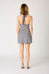Gingham Halter Top