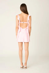 Waterfall Ruffle Mini Dress