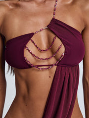 Vyorix RAER MAXI DRESS BURGUNDY