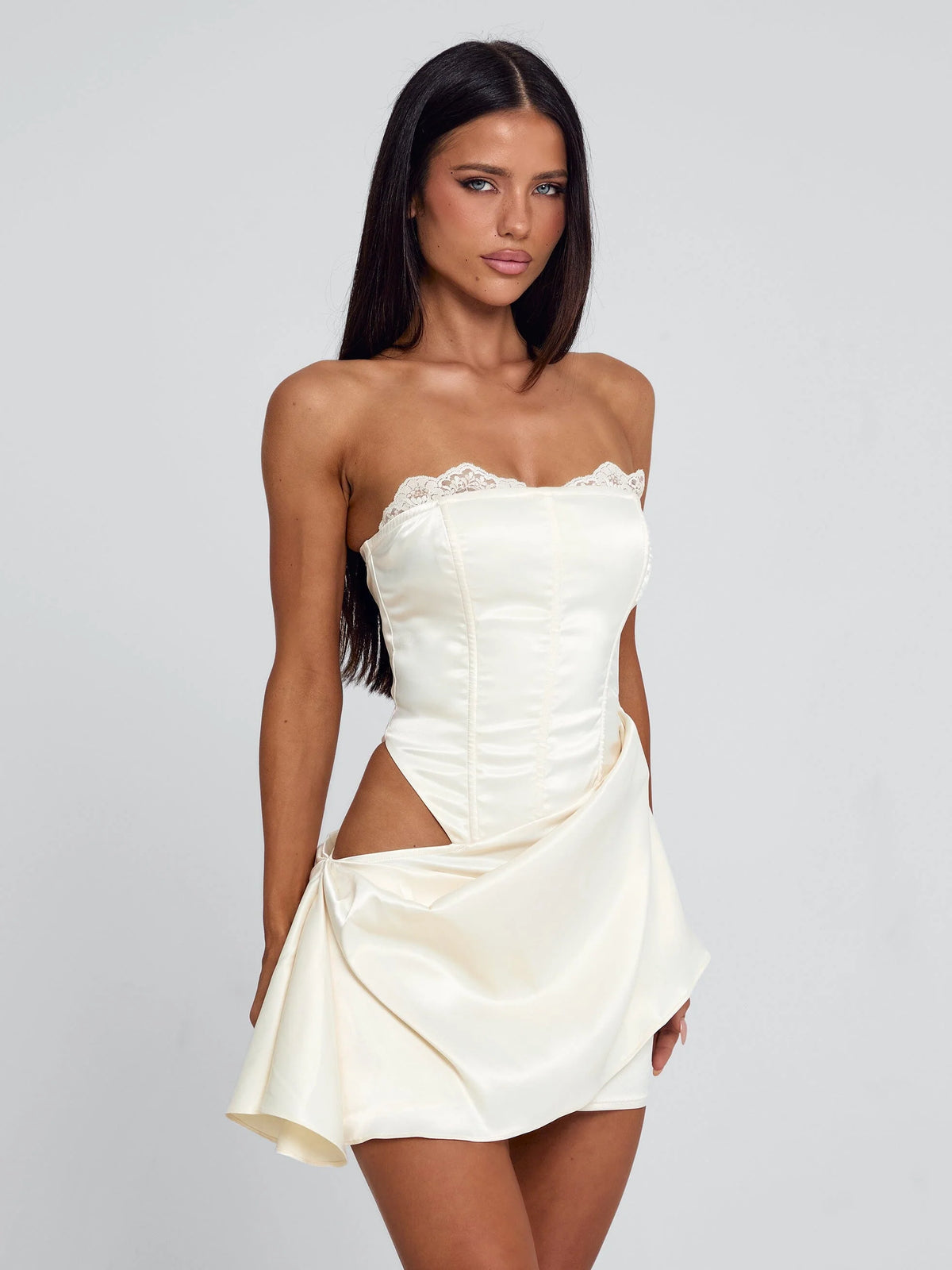 Vyorix MALOLO MINI DRESS IVORY