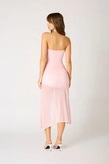 Strapless Ruched Asymmetrical Dress