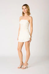 Strapless Smocked Top