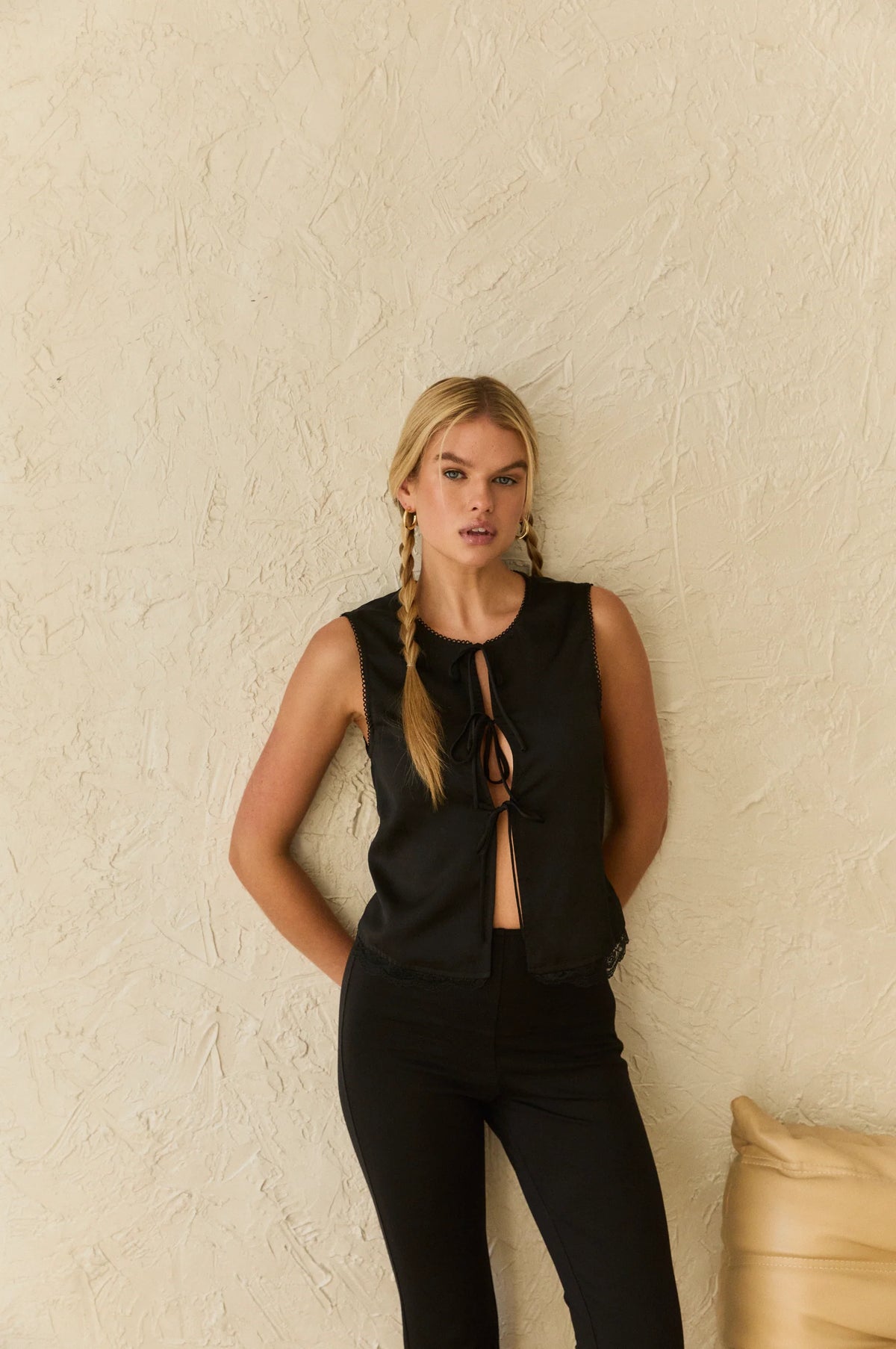 Tie-Front Top
