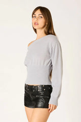 Off-Shoulder Sweater Top
