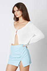 Ruched Mini Skirt