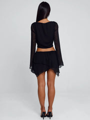 Vyorix FEENA MINI DRESS BLACK