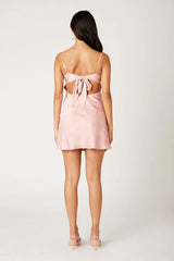 Satin Floral Mini Dress