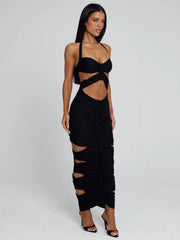 Vyorix LUCCA MIDI DRESS BLACK