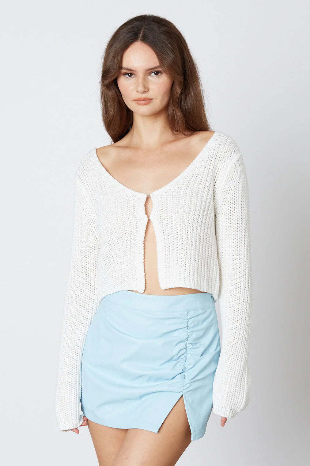 Ruched Mini Skirt