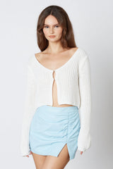 Ruched Mini Skirt