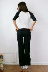 THE NAVY RIB BASEBALL TEE