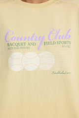 Oversized Graphic T-Shirt in Lemon
