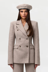 Chevron Suited Blazer