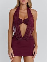 Vyorix KARIEL MINI DRESS PURPLE